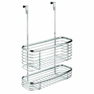 Kovový košík na kuchynské dvierka iDesign Axis Double Basket iDesign