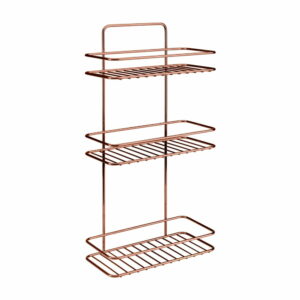 Kúpeľňová polička s troma poschodiami Metaltex Copper Metaltex