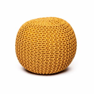 Horčicovožltý puf na sedenie loomi.design loomi.design