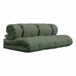 Rozkladacia pohovka so zeleným poťahom Karup Design Buckle Up Olive Green Karup Design