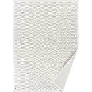 Biely vzorovaný obojstranný koberec Narma Kalana