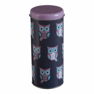 Valcovitá cínová dóza Premier Housewares Happy Owls