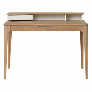 Písací stôl z dreva bieleho duba Unique Furniture Amalfi Unique Furniture