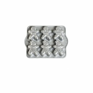 Forma na 6 minibáboviek v striebornej farbe Nordic Ware Girls And Boys