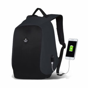 Tmavosivo-čierny batoh s USB portom My Valice SECRET Smart Bag Myvalice