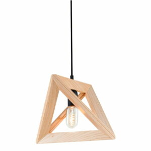 Drevené závesné svietidlo Homemania Geometry Homemania