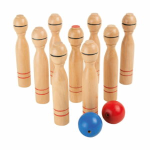 Detský set kuželiek z dreva Legler Skittles Legler