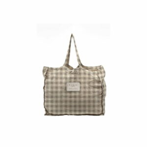 Látková taška Linen Couture Linen Bag Grey Vichy Linen Couture