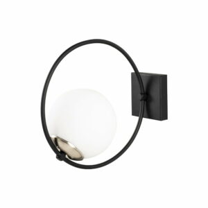 Čierne kovové nástenné svietidlo Opviq lights Aria Opviq lights