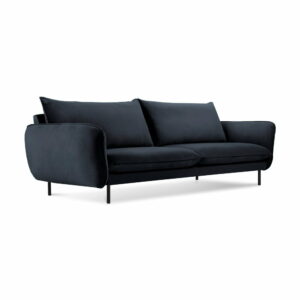 Tmavomodrá zamatová pohovka Cosmopolitan Design Vienna