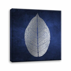 Obraz Styler Canvas Silver Uno White Leaf
