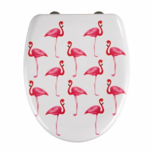 WC sedadlo s jednoduchým zatváraním Wenko Flamingo