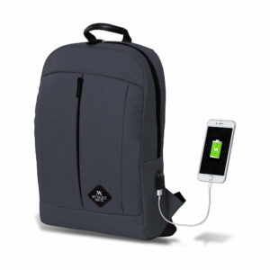 Antracitový batoh s USB portom My Valice GALAXY Smart Bag Myvalice