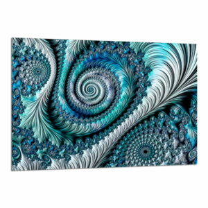 Obraz Styler Glasspik Fractal Blue