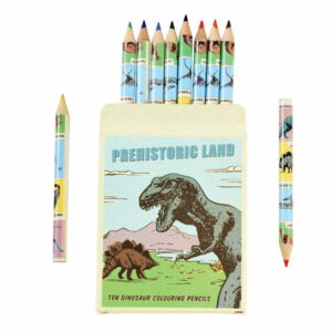 Sada 10 pasteliek v puzdre s dinosaurami Rex London Rex London
