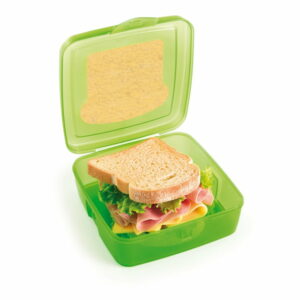 Zelený desiatový box na sendvič Snips Sandwich