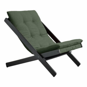 Olivovozelené skladacie kreslo z bukového dreva Karup Design Boogie Black/Olive Green Karup Design