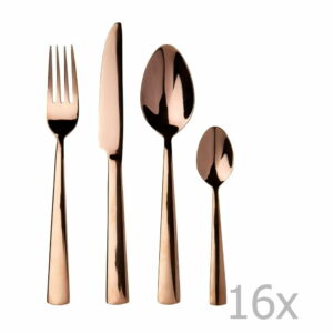 Sada 16 príborov z antikoro ocele Premier Housewares Lustra Premier Housewares