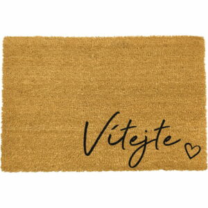 Rohožka z prírodného kokosového vlákna Artsy Doormats Vítejte