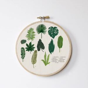 Nástenná dekorácia Surdic Stitch Hoop Leafes Index