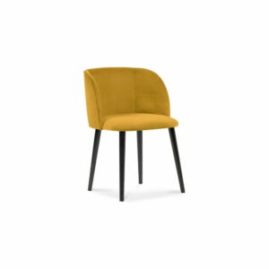 Žltá jedálenská stolička so zamatovým poťahom Windsor & Co Sofas Aurora Windsor & Co Sofas