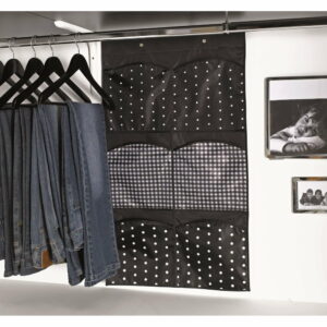 Čierny závesný organizér so 6 priehradkami Compactor Pockets Compactor