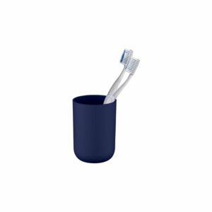 Tmavomodrý pohárik na zubné kefky Wenko Brasil Dark Blue Wenko