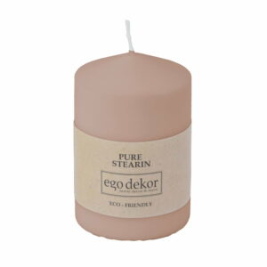 Púdrovoružová sviečka Baltic Candles Eco Top