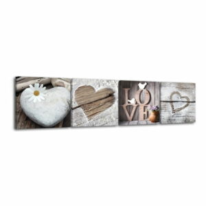 Viacdielny obraz Styler Shabby Sepi