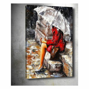 Obraz Tablo Center Waiting in the Rain