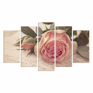 Viacdielny obraz Love Letter With A Rose