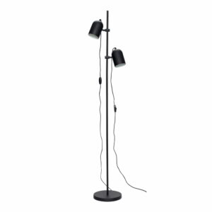 Čierna voľne stojacia lampa Hübsch Firo Hübsch