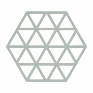 Svetlosivá silikónová podložka pod horúce nádoby Zone Triangles Zone