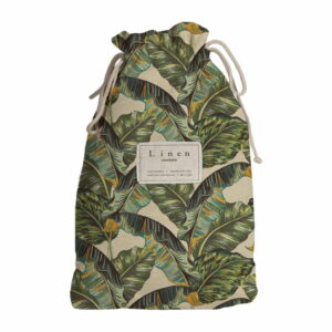 Cestovný vak s prímesou ľanu Linen Couture Blue Banana