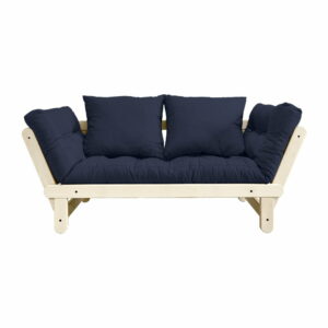 Rozkladacia pohovka s tmavomodrým poťahom Karup Design Beat Natural/Navy Karup Design