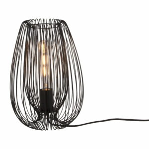Čierna stolová lampa Leitmotiv Lucid Leitmotiv