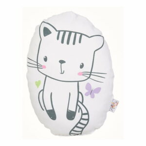 Detský vankúšik s prímesou bavlny Apolena Pillow Toy Cute Cat