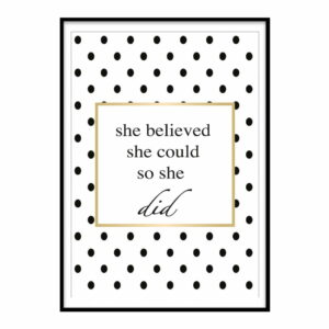 Obraz Piacenza Art She Believe