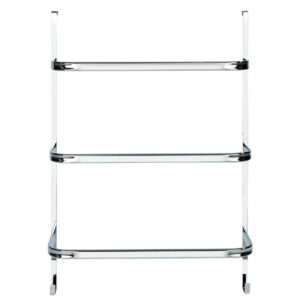 Strieborný samodržiaci věšiak na uteráky Wenko Towel Holder Chrome