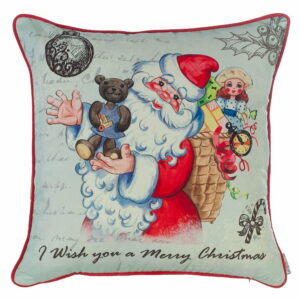 Vianočná obliečka na vankúš Apolena Comfort Teddy
