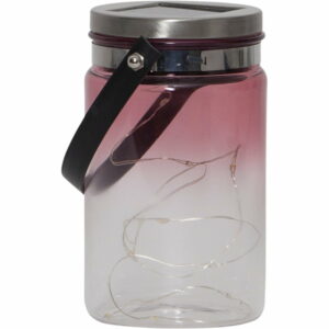 Vonkajší solárny lampáš Best Season Tint Lantern Pink Best Season