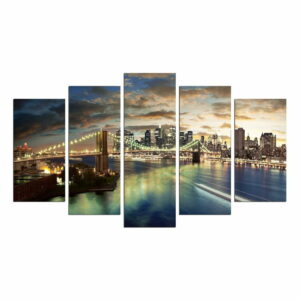 Viacdielny obraz Bridge NYC