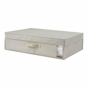 Béžový úložný box na oblečenie Compactor XXL Family