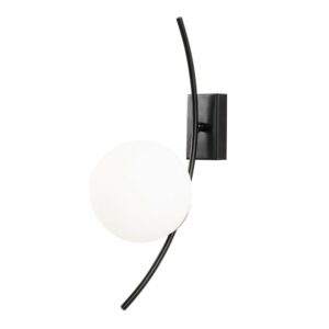 Čierne kovové nástenné svietidlo Opviq lights Argyr Opviq lights