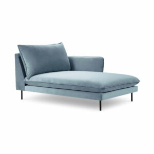 Svetlomodrá zamatová leňoška Cosmopolitan Design Vienna