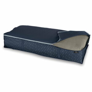 Tmavomodrý úložný box pod postel Domopak Metrik