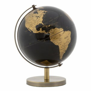 Dekorácia v tvare glóbusu Mauro Ferretti Globe Bronze
