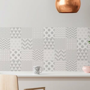 Sada 9 nástenných samolepiek Ambiance Cement Tiles Scandinavian Finnish