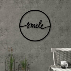 Nástenná dekorácia z kovu Smile Homitis