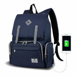 Tmavomodrý batoh pre mamičky s USB portom My Valice MOTHER STAR Baby Care Backpack Myvalice